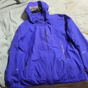 Cabelas  Purple Full Zip up rain jacket